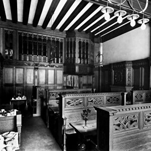 View of the lower tea room in Mrs Cranstons Tea Rooms, Buchanan Street, Glasgow