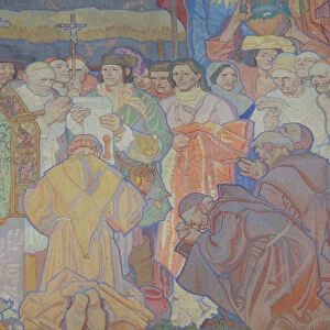 Dean Cornwell mural depicting the Founding of Los Angeles LA Central library