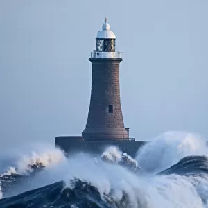 Rough seas during winter storm Tynemouth Tyne & Wear