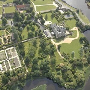 Aerial view of Palace House, Abbey and Beaulieu Grounds