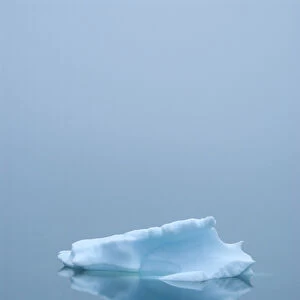 Greenland, Eriks Fjord. A single iceberg floats on Eriks Fjord in southern