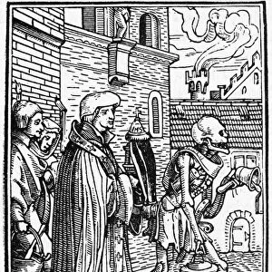 DANCE OF DEATH, 1545. Death and the Priest