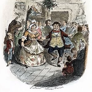 DICKENS: CHRISTMAS CAROL, 1843. Mr. Fezziwigs Ball