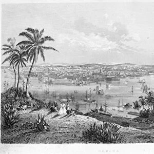 HAVANA, CUBA, c1857. Steel engraving, American, c1857