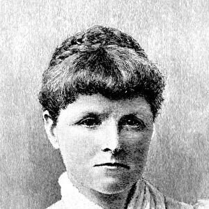 MARY FREEMAN (1852-1930). Mary Eleanor Wilkins Freeman. American writer. Line engraving, 1892