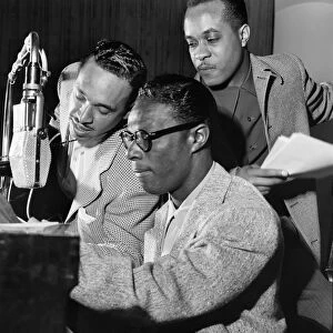 NAT KING COLE (1919-1965). American musician. With the Nat King Cole Trio, Wesley Prince