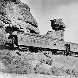 UTAH: PULPIT ROCK, c1870. Pulpit Rock in Echo Canyon, Utah. Photograph, late 1870s