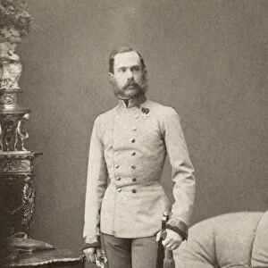 VIENNA: OFFICER, c1890. An unidentified officer of the Austro-Hungarian army, sporting