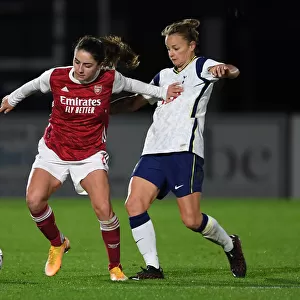 Arsenal vs. Tottenham Women's Clash in Empty Meadow Park: FA Womens Continental League Cup