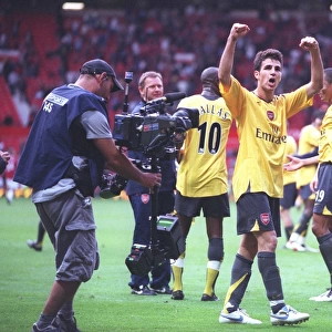 Cesc Fabregas's Euphoric Moment: 1-0 Win Over Manchester United, FA Premiership, Old Trafford, 2006