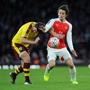 Rosicky vs. Barton: A FA Cup Battle at the Emirates