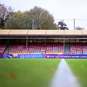 Showdown at Broadfield Stadium: Barclays Women's Super League Clash between Brighton & Hove Albion and Arsenal FC (2023-24)