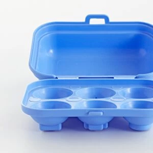Blue toy egg box