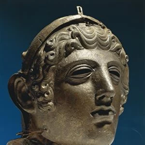 Bronze mask helmet from Bulgaria, Stara Zagora, Catalka