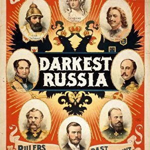 Darkest Russia: A Grand Romance of the Czars Realm, Theatre poster, 1895