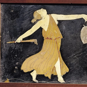 Dionysiac scene with a Maenad from Italy, Campania, Pompeii, opus sectile, 55-79 A. D