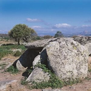 Italy, Sardinia, Gallura, Luras, province of Olbia-Tempio, Ladas dolmen