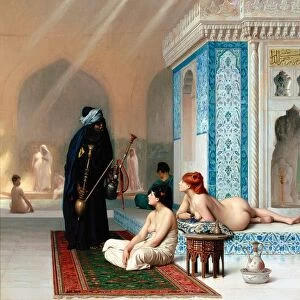 Jean-Leon Gerome (1824-1904) French painter and sculptor Title Pool in a Harem