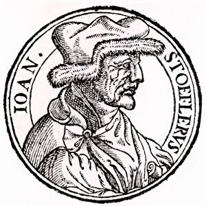 Johannes Stoeffler or Stofler (1452-1531) German mathematician, astronomer, astrologer