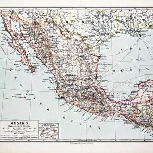 Map Of Mexiko, 1899