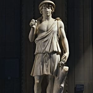 Marble statue of Antinus of Aristea, Greek god of gardens (117-138 a. d. )