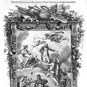 Neptune raising James Cook (1723-79) English navigator, explorer and hydrographer to immortality