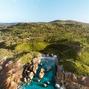 Aerial View of Elephant Rocks Denmark Western Australia - 4K DRONE PHOTO