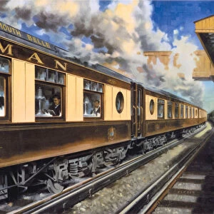 The Bournemouth Belle, BR stock poster, 1953