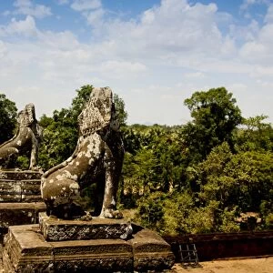 Angkor Wat Lion Statues