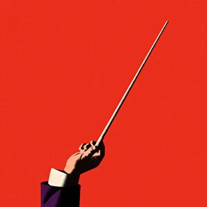 Conductor Holding Baton