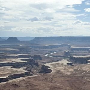 Eroded landscape, canyons, Green River Overlook, Canyonlands National Park, Utah, Western United States, USA, United States of America, North America