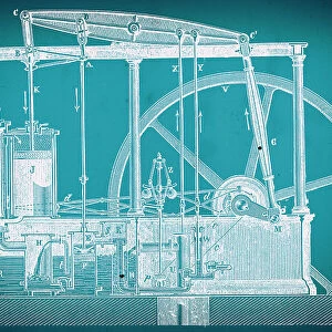 James Watt's double-acting steam engine (1769)