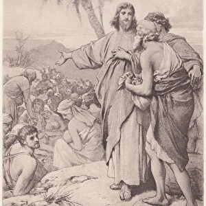 Jesus Feeds the Five Thousand, photogravure, published in 1886
