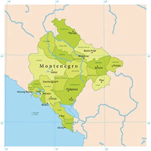 Montenegro Vector Map