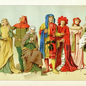 Period Costume from 11th to 15th century Europe