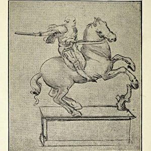 After the sketch by Leonardo da Vinci, Study for the equestrian statue of Fr. Sforza, Early renaissance art