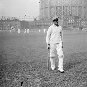 First parliamentary cricket match at the oval. Brigadier General H C Brown, MP
