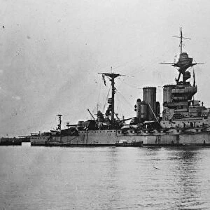 HMS Barham, a Queen Elizabeth-class battleship. May 1929