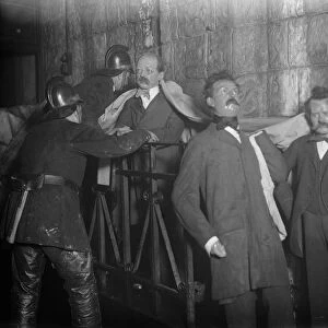 Madame Tussauds burned down. The figure of Crippen and others partly covered