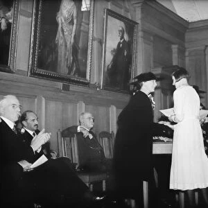 Princess Alice of Albany at the speech day at Farringtons School in Chislehurst, Kent