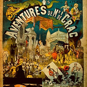 Adventures of Mr De Crac - French circus poster (colour litho)