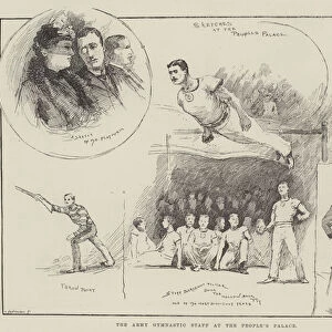 The Army Gymnastic Staff at the Peoples Palace (engraving)