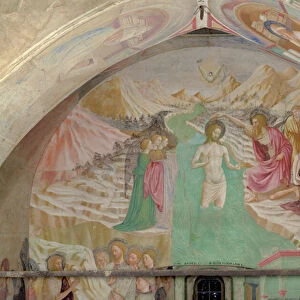The Baptism of Christ, from the Cycle of the Life of St. John the Baptist (fresco)