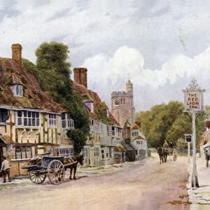 Biddenden, Kent (colour litho)