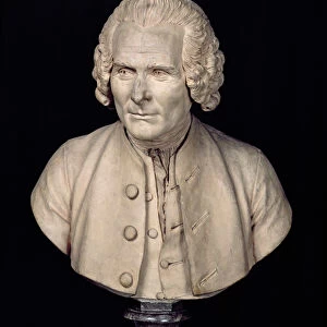 Bust of Jean Jacques Rousseau (1712-78) (terracotta)