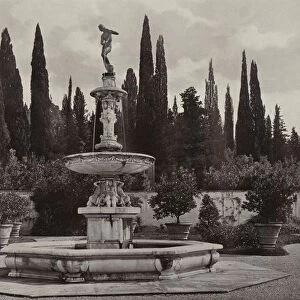 Castello and Petraja, near Florence, Petraja, Fountain by Il Tribolo (b / w photo)