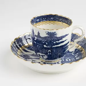 Coffee cup and saucer, c. 1780 (porcelain)