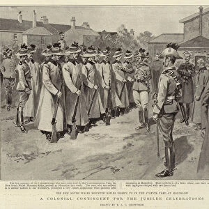A Colonial Contingent for the Jubilee Celebrations (litho)