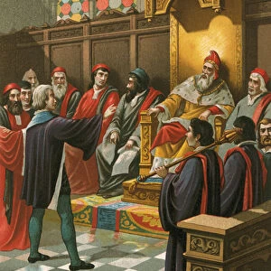 Columbus before the Senate in Venice