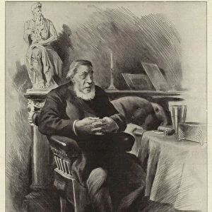 The Crisis in South Africa, President Kruger at Home (litho)